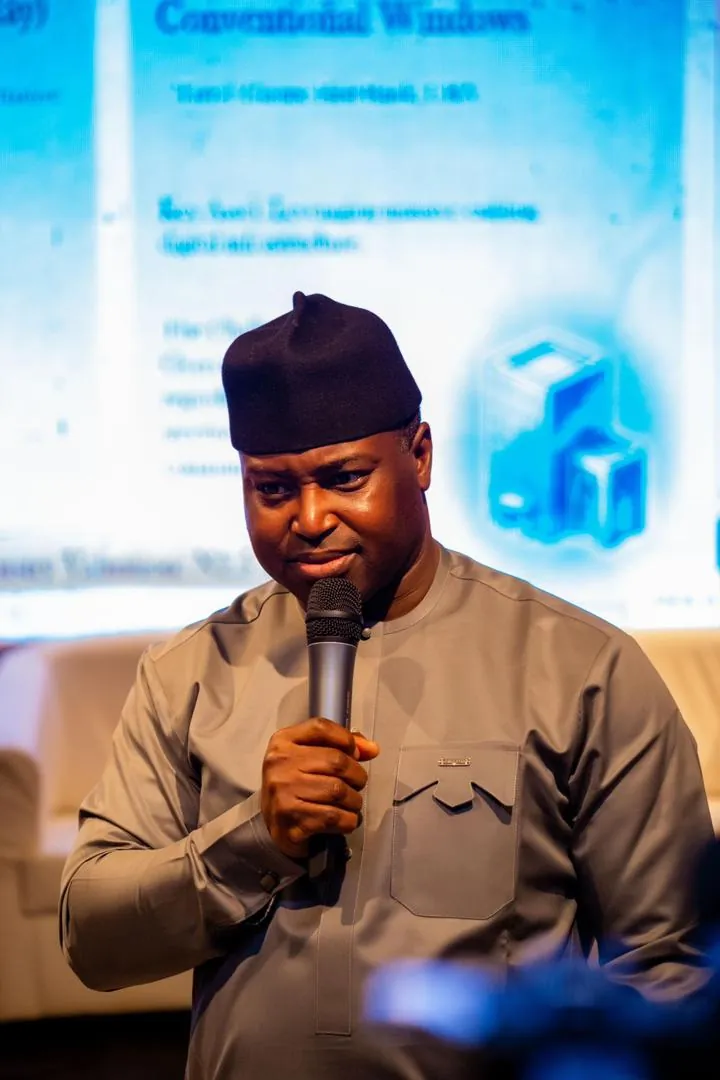 Dr. Oshodi mid-keynote